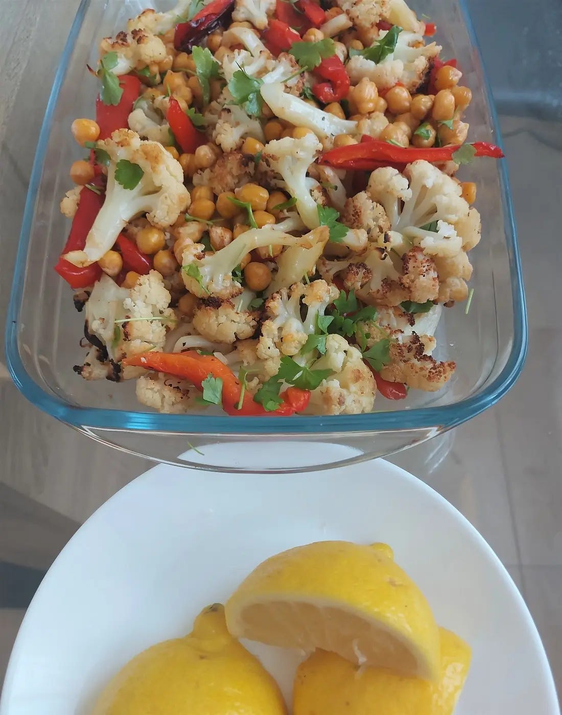 Roasted Cauliflower & Chickpeas | Quench Foods