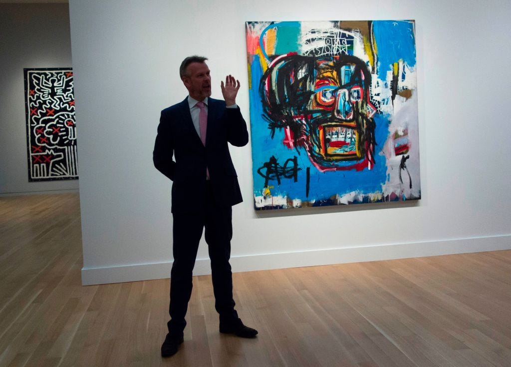 Basquiat "Untitled" at auction Basquiat "Untitled" at auction