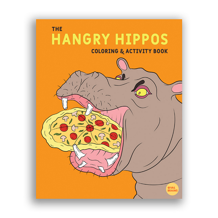 The Hangry Hippos Coloring & Activity Book and The Mushroom Coloring Book