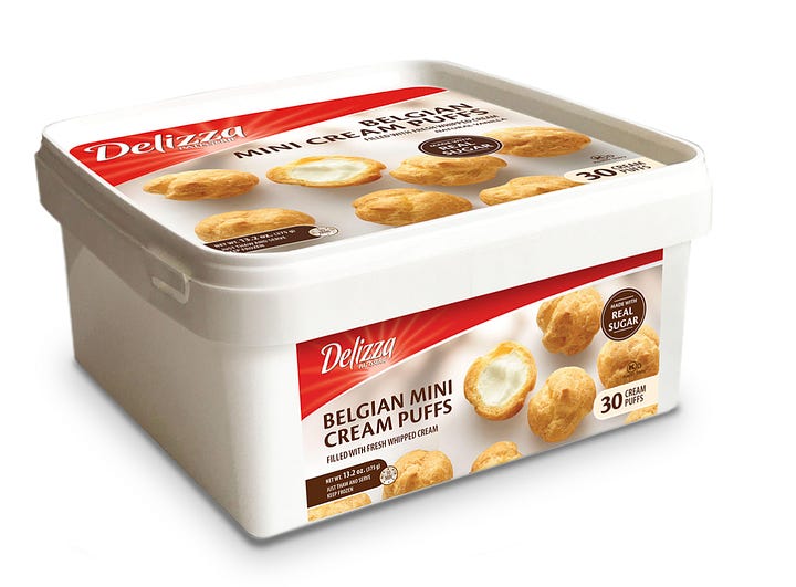 Mini Frozen Cream Puffs - Nea Arentzen