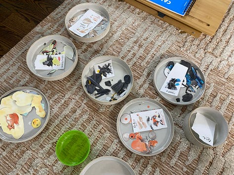 stop motion animation paper bird illustrations and filming set up