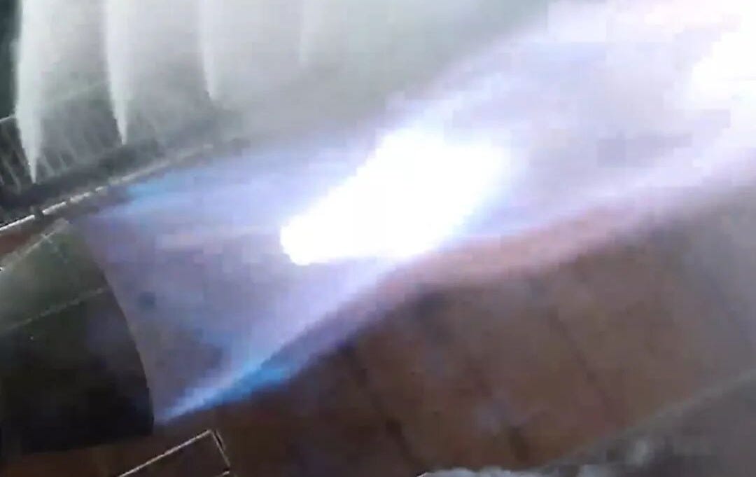 LandSpace’s BF-20 full-flow staged-combustion engine during a half-power test firing in the second half of 2025. LandSpace’s BF-20 full-flow staged-combustion engine during a half-power test firing in the second half of 2025.