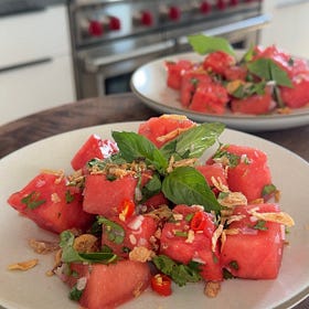 Spicy Thai Watermelon Salad