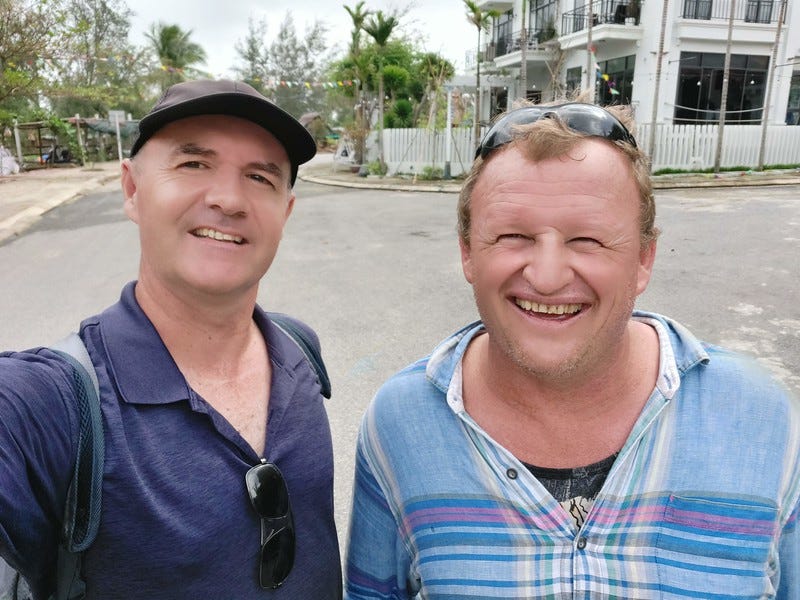 James and Ben in An Bang