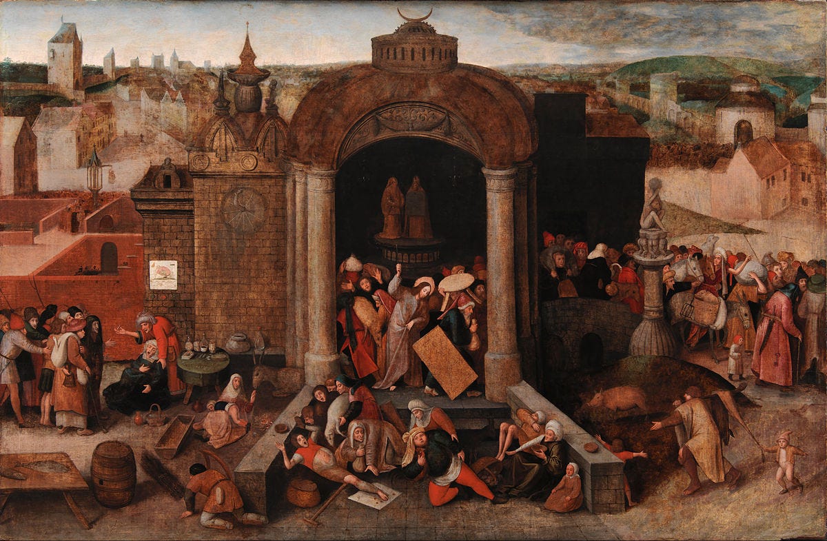 File:Pieter Bruegel the Elder - Christ Driving the Traders from the Temple  - Google Art Project.jpg - Wikimedia Commons