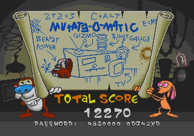 Getting a password at the end of a level