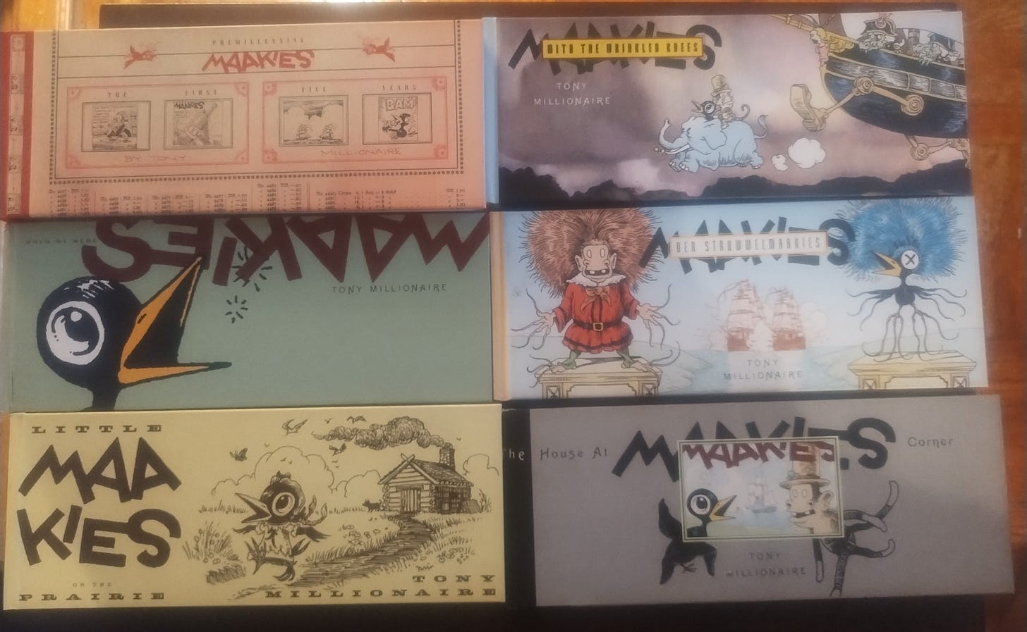 Additional Maakies comic strip collections. Photo courtesy of the author.