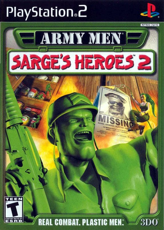 Front Cover for Army Men: Sarge's Heroes 2 (PlayStation 2)