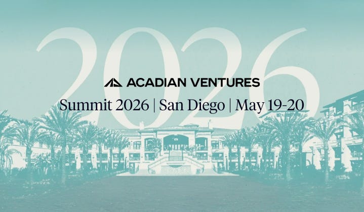 Acadian Ventures Summit 2026 | May 19-20, 2026