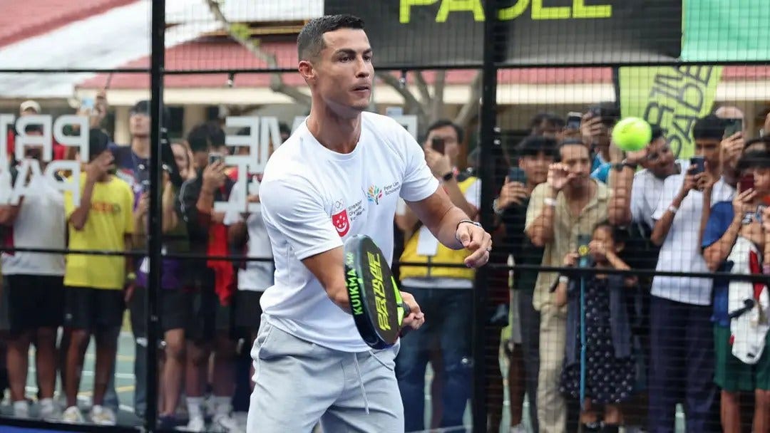 Ronaldo playing padel