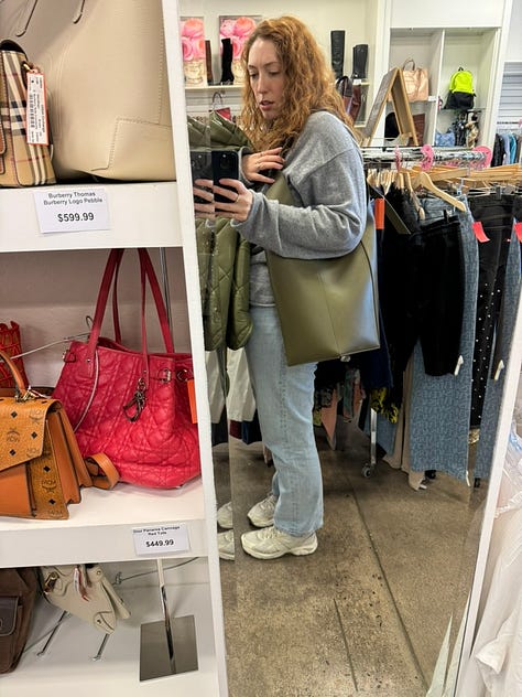 Printed canvas Prada bag, The Attico green large handbag, Celine trapeze, Phoebe Philo era Celine Trapeze, Special edition Celine Trapeze, Shearling Celine Trapeze