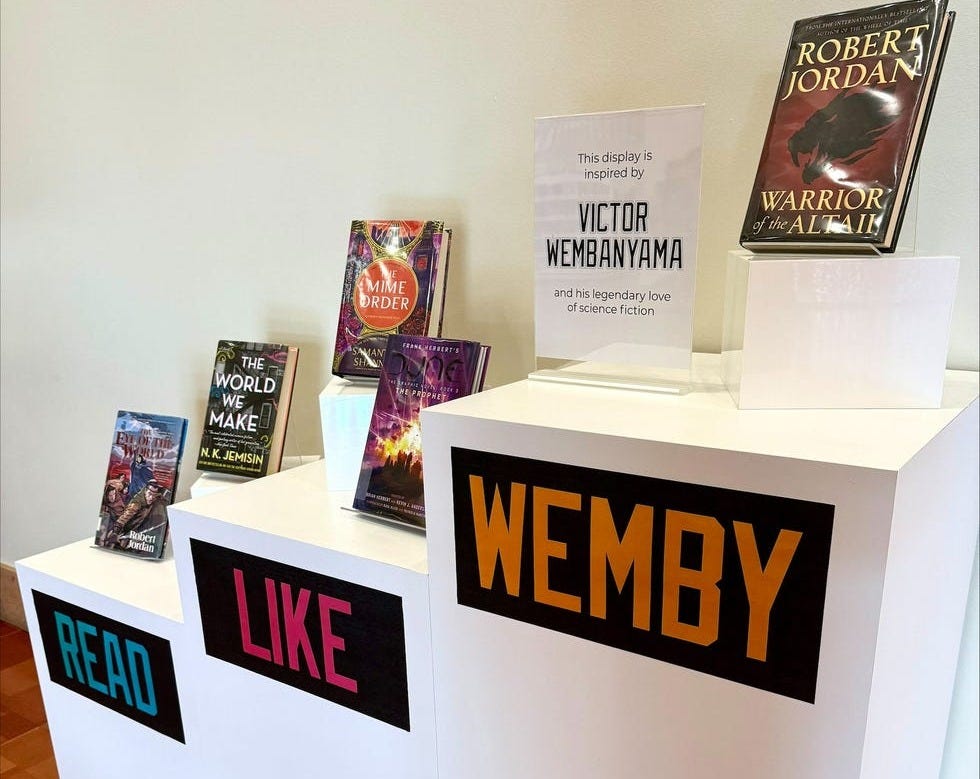 read like wemby display