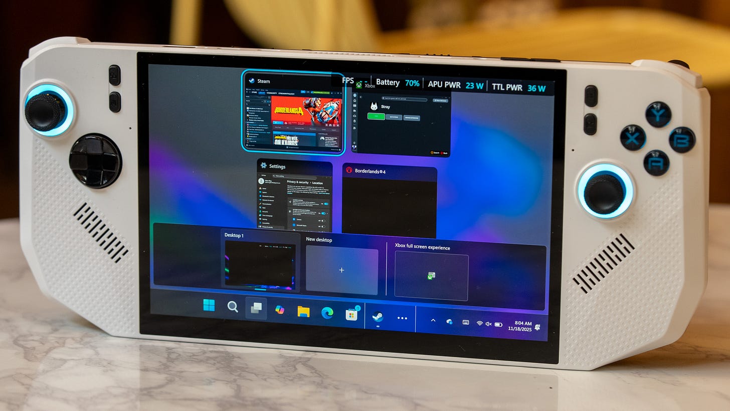 MSI Claw A8 gaming handheld