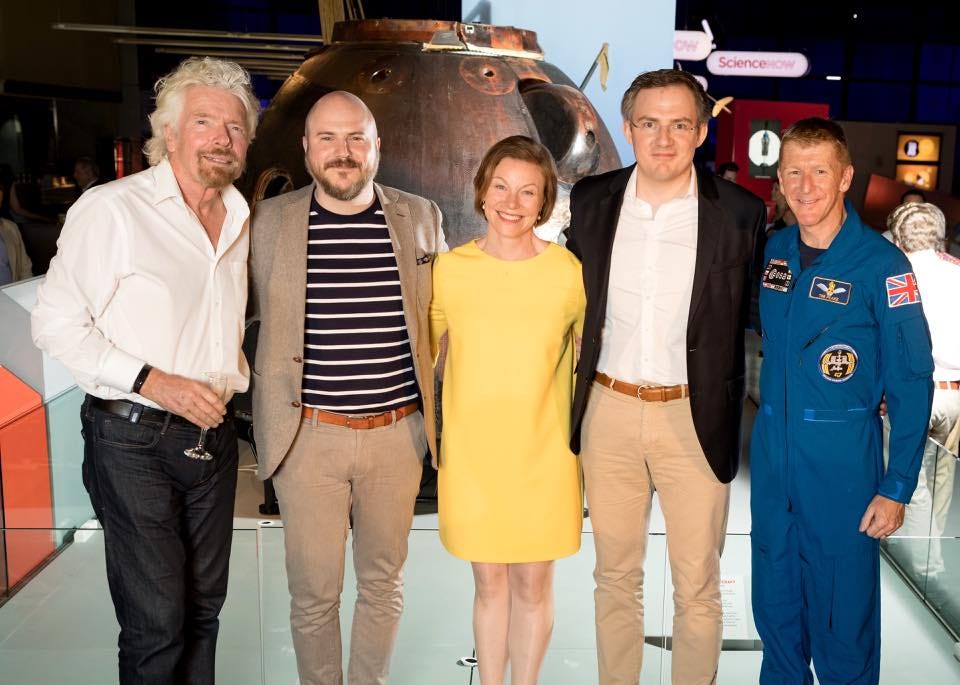 Richard Branson, jag, Karin Nilsdotter, Daniel Gustavsson och den brittiske astronauten, Tim Peake i London på ett event med Virgin Galactic. Richard Branson, jag, Karin Nilsdotter, Daniel Gustavsson och den brittiske astronauten, Tim Peake i London på ett event med Virgin Galactic.