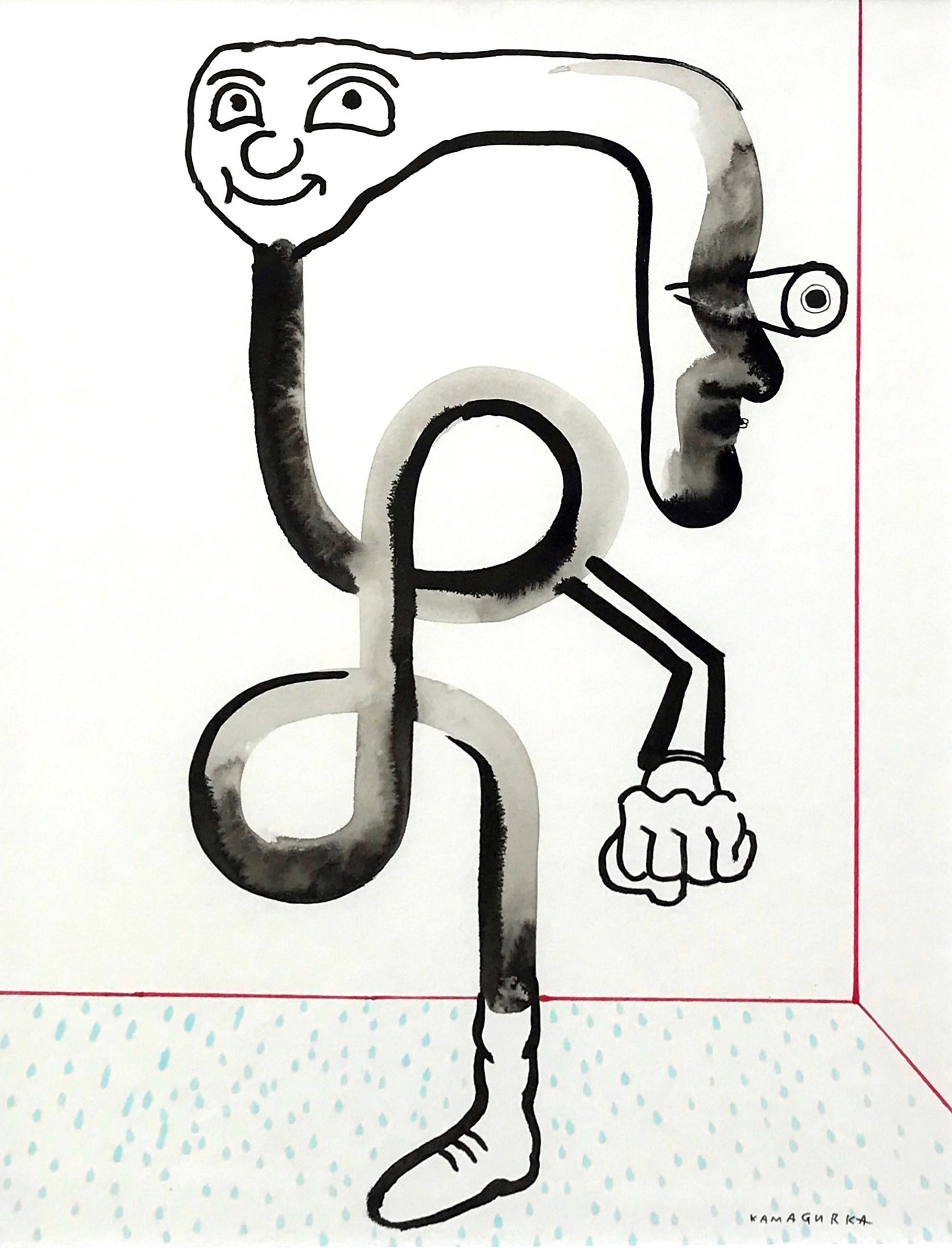 Schilderij op papier, Kamagurka