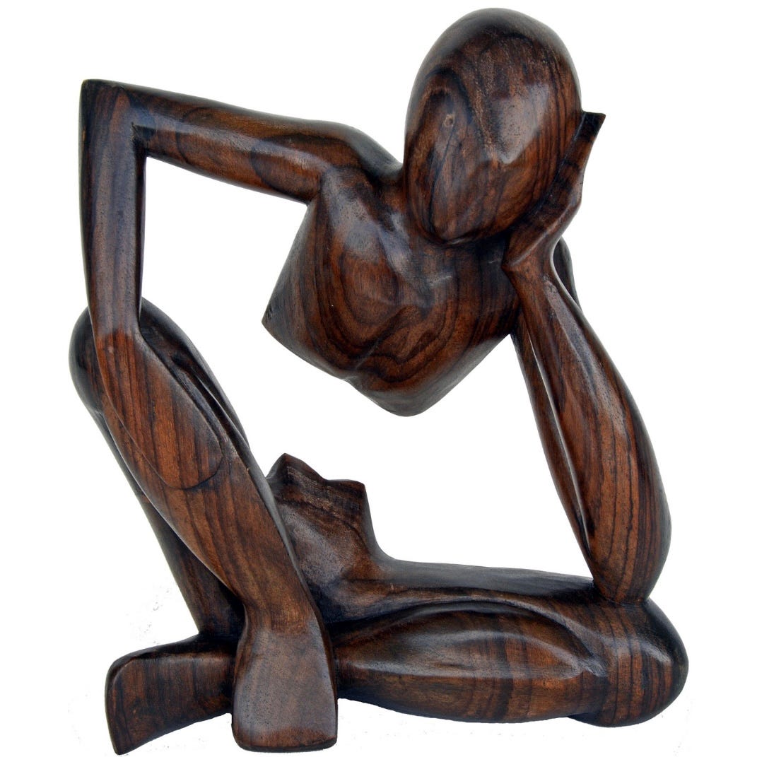 Sculpture of thinker
