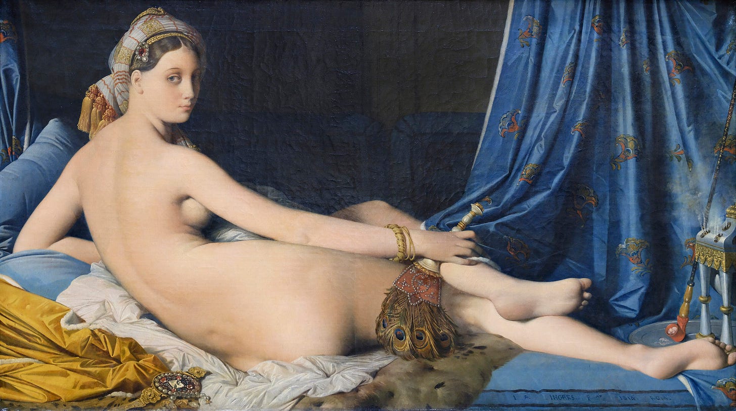 La Grande Odalisque by Jean Auguste Dominique Ingres