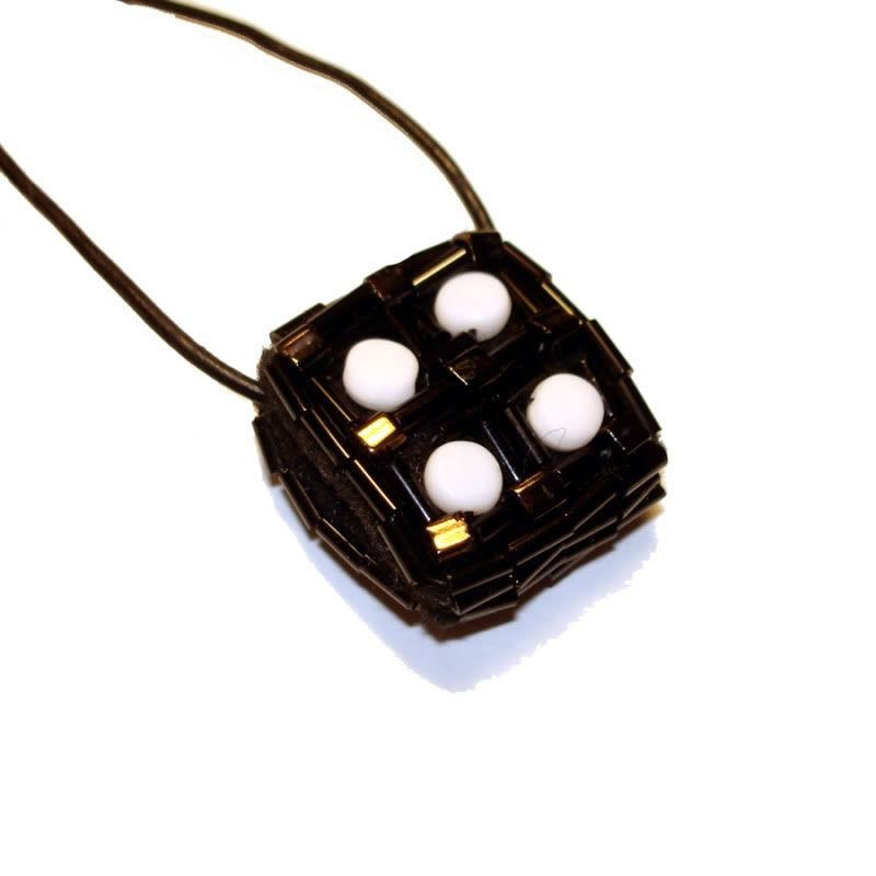 The Lone Beader beaded inchie art beadwork pop art fiber art slide pendant bead The Lone Beader beaded inchie art beadwork pop art fiber art slide pendant bead