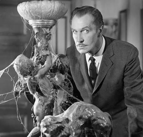 On this day in 1959, House on Haunted Hill hit theaters. 🏚️🕯️ Starring Vincent  Price and directed by William Castle, the film became one of horror's most  iconic haunted house classics.