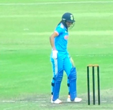 La capitaine de l'équipe indienne féminine de cricket, Harmanpreet Kaur La capitaine de l'équipe indienne féminine de cricket, Harmanpreet Kaur