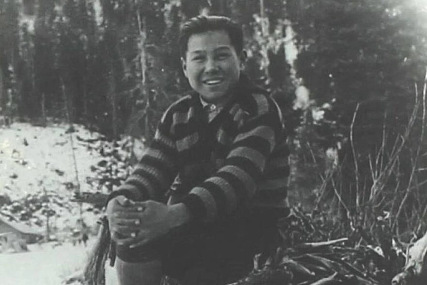 Benny Benson, the 14 year old boy who designed the Alaska flag.