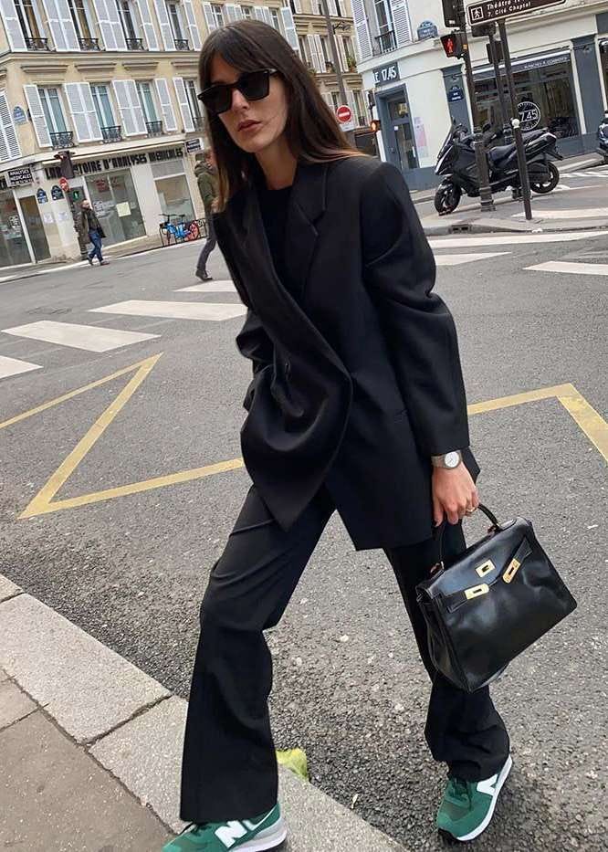 work outfit with flat sneakers work outfit with flat sneakers