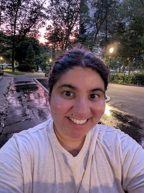 Evening walk.