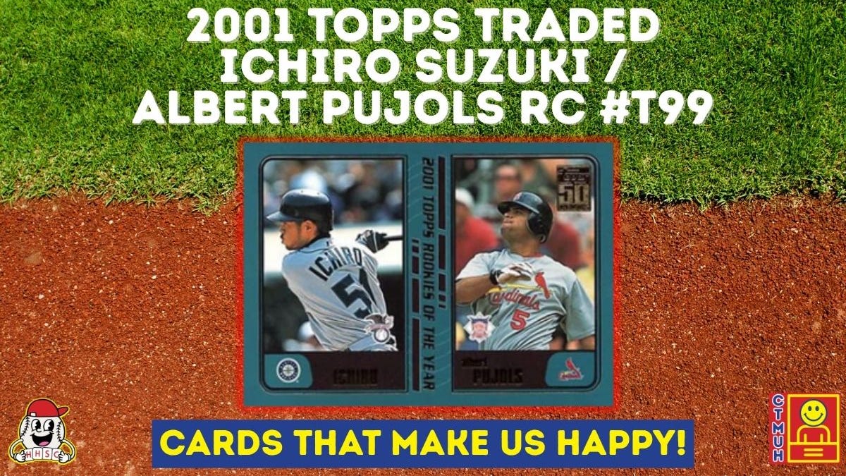 2001 Topps Traded Chrome イチロー/プーホールズ RC ⚾ 2001 Topps Traded Ichiro Suzuki / Albert Pujols #T99 Rookie