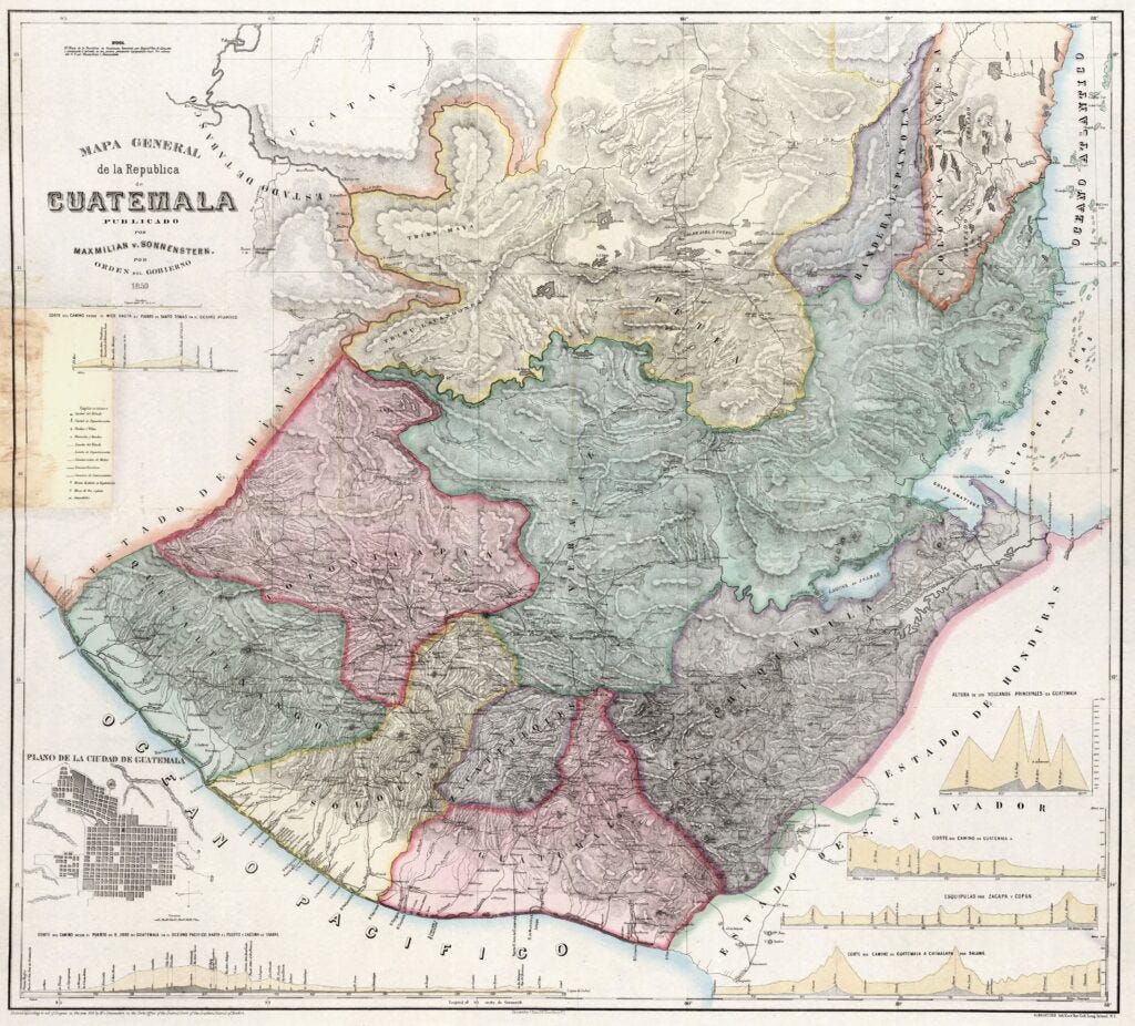 Mapa de la República de Guatemala (1859) Mapa de la República de Guatemala (1859)