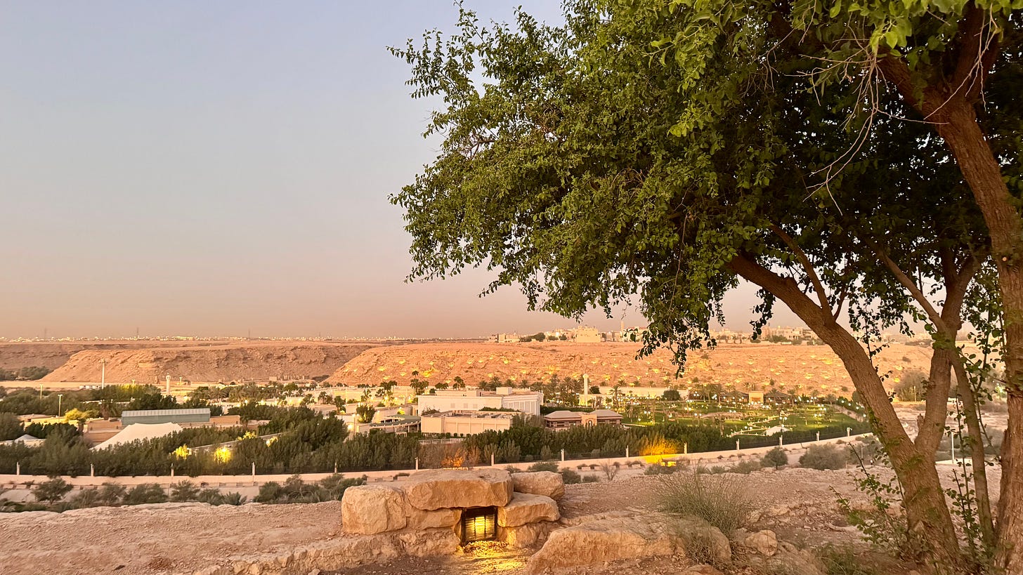 sunset view of Riyadh