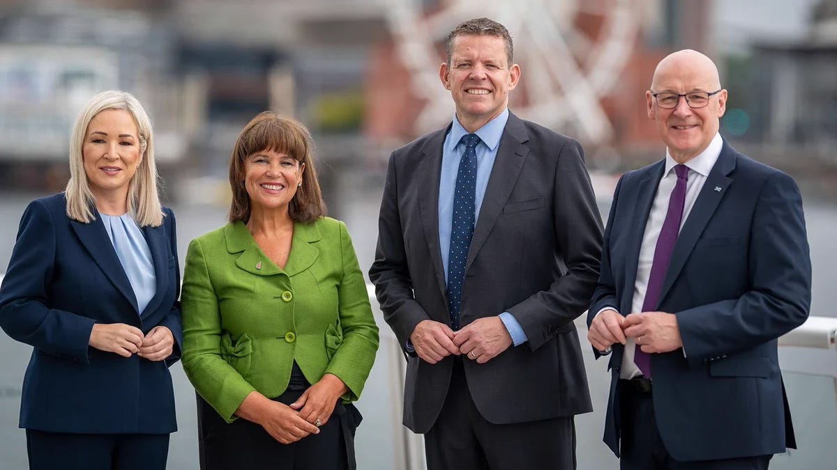 Michelle O'Neill on X: "📸 An historic image that speaks to the enormous change taking place in Ireland, Scotland and Wales. Today, the leaders of Sinn Féin, the SNP and Plaid Cymru Michelle O'Neill on X: "📸 An historic image that speaks to the enormous change taking place in Ireland, Scotland and Wales. Today, the leaders of Sinn Féin, the SNP and Plaid Cymru