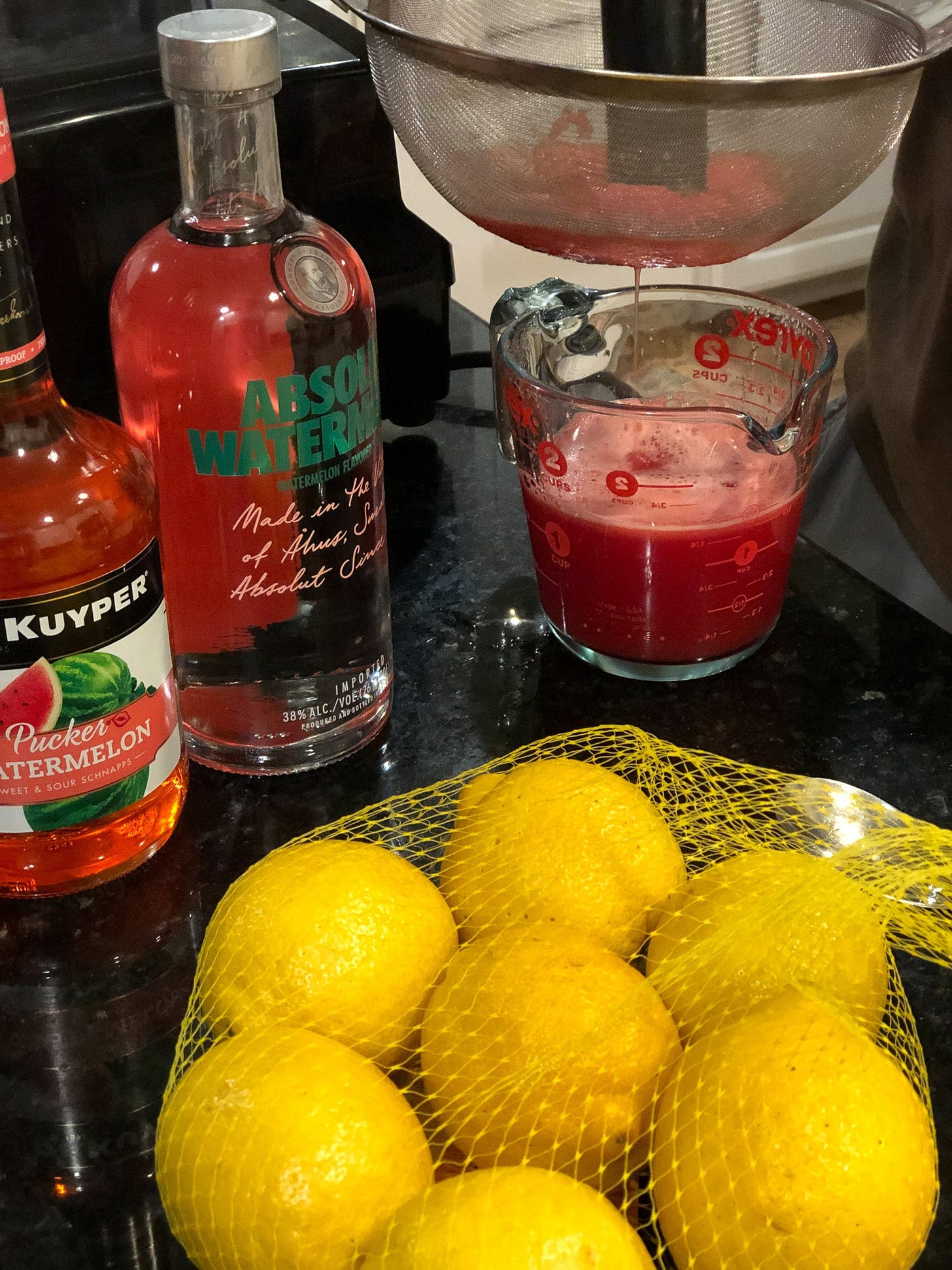 making lemonade