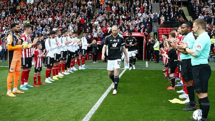 The Blades gave us a guard of honour and promptly battered us.