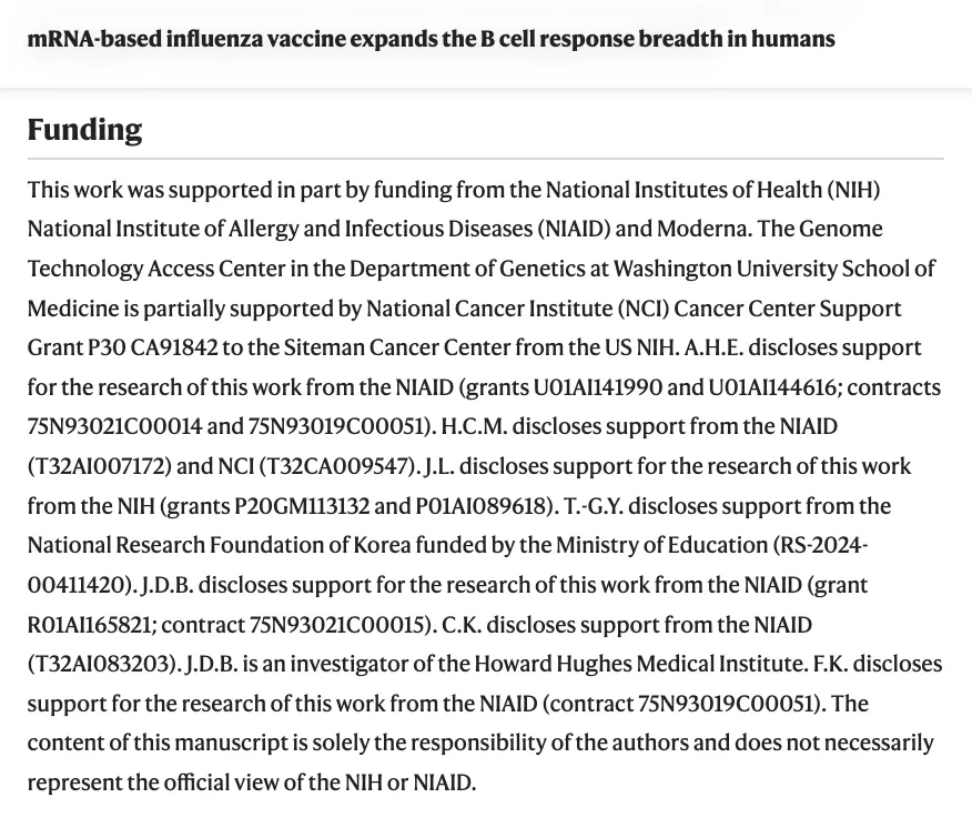 US-Steuerzahler finanzieren die Forschung hinter dem neuen Influenza-Impfstoff mRNA-1010 von Moderna