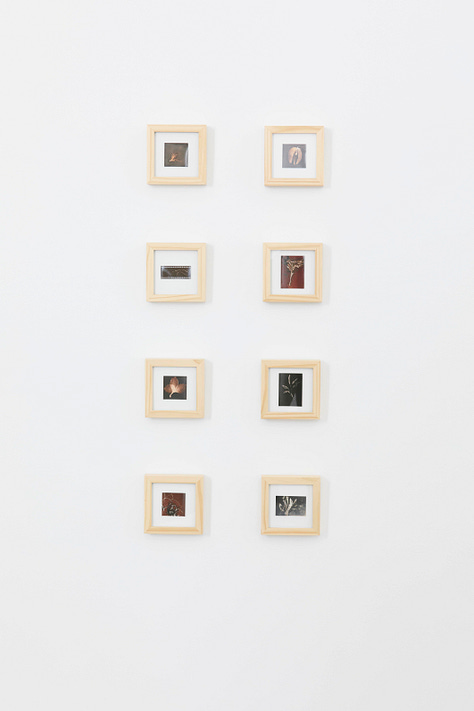 A photograph of each individual artwork described