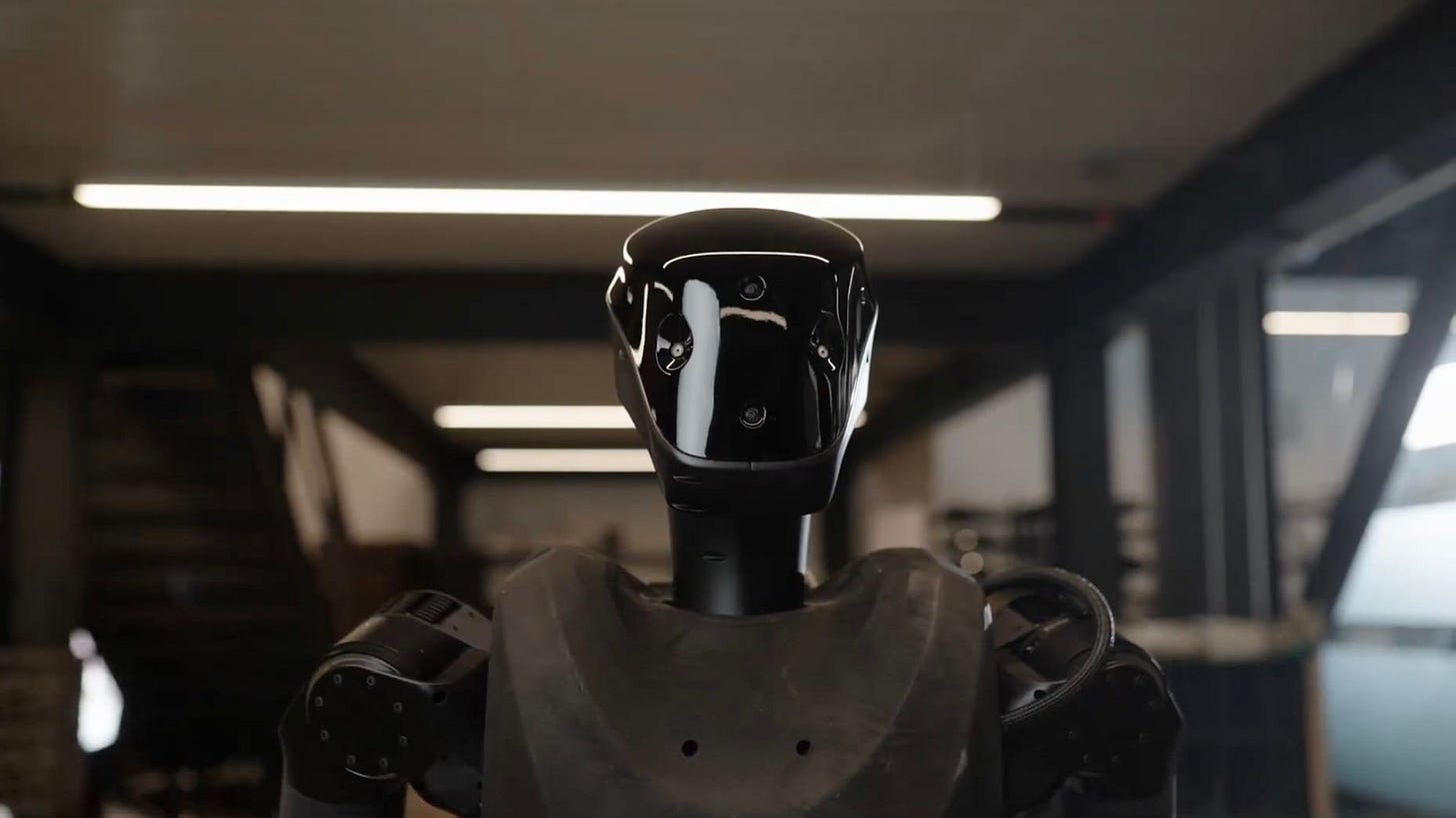 Foundation Future Industries, a start-up founded in 2024, aims to leverage humanoid robots for military and industrial work, rather than household tasks and the service sector. Foundation Future Industries, a start-up founded in 2024, aims to leverage humanoid robots for military and industrial work, rather than household tasks and the service sector.