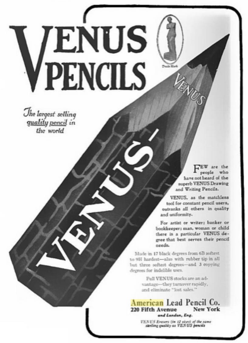 Venus Velvet 3557 No.2 2/3 by Venus Pen & Pencil Corp. | Brand Name Pencils