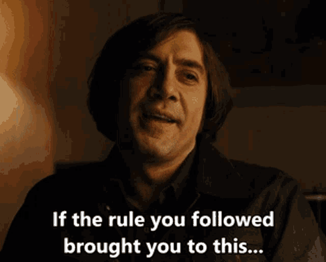 Anton Chigurh Rule GIF - Anton Chigurh Rule - Discover & Share GIFs
