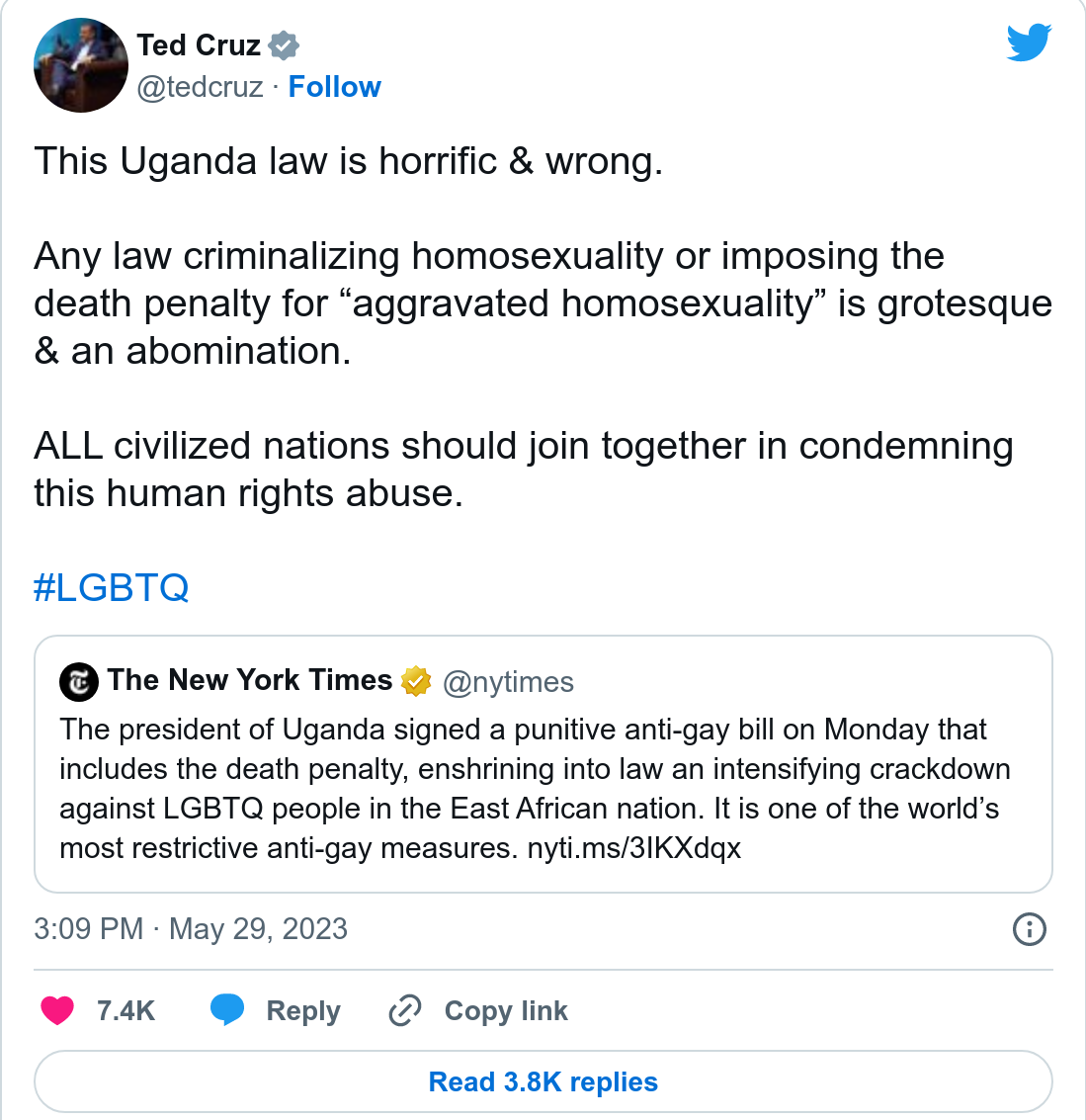 kind of amazing that an anti-lgbtq+ person is advocating for the lgbtq+  community in uganda : r/AccidentalAlly
