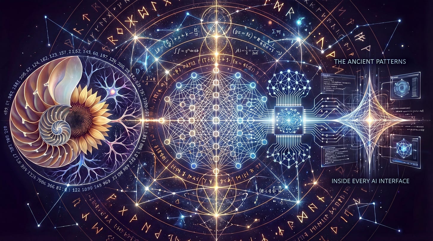 Spirals, Fibonacci sequencing, ancient patterns and runs arranged in a circular pattern, set against a dark backdrop Spirals, Fibonacci sequencing, ancient patterns and runs arranged in a circular pattern, set against a dark backdrop