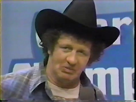 Austin Idol, Lars Anderson and Stan Hansen, Tony Atlas, Dusty Rhodes, Terry Funk, Baron von Raschke