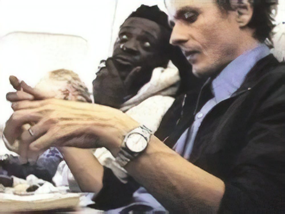 27 years ago today (or thereabouts) Dean Wareham was sharing a flight in Australia with Flava Flav (photo by Justin Harwood)
