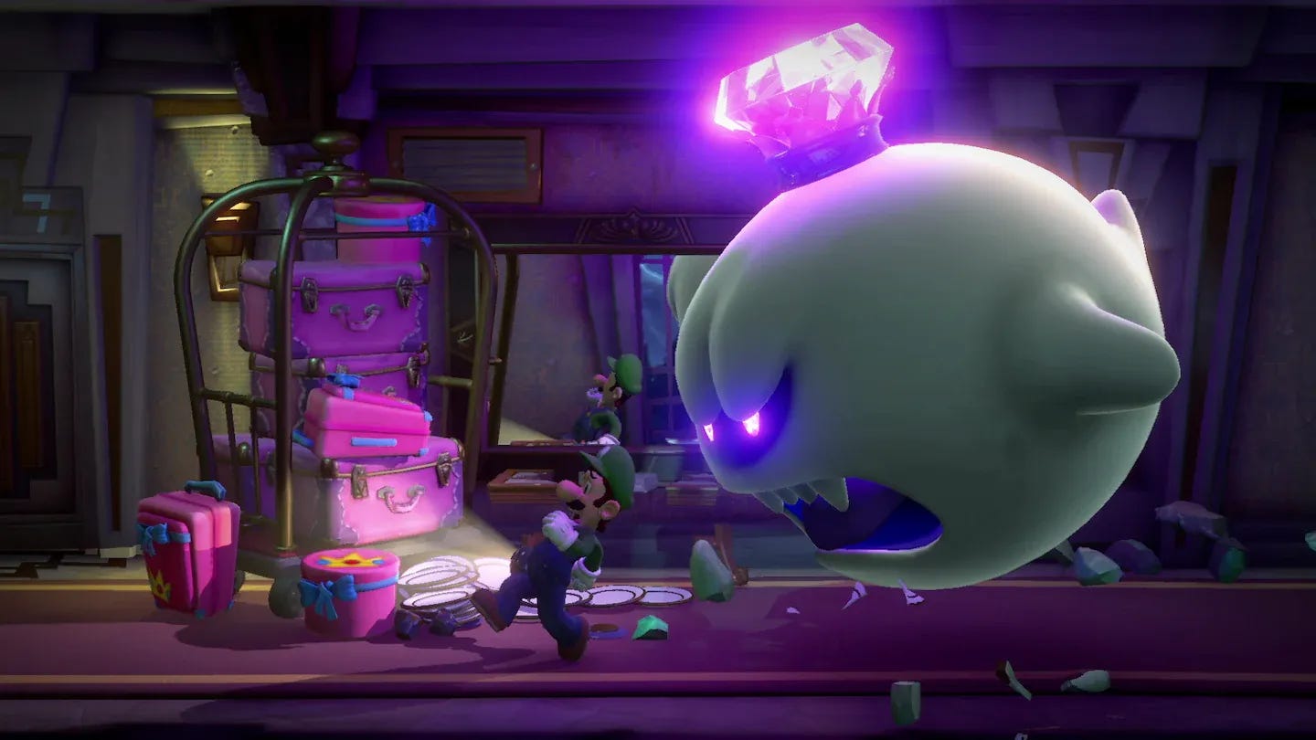 Exiting Luigi's Mansion