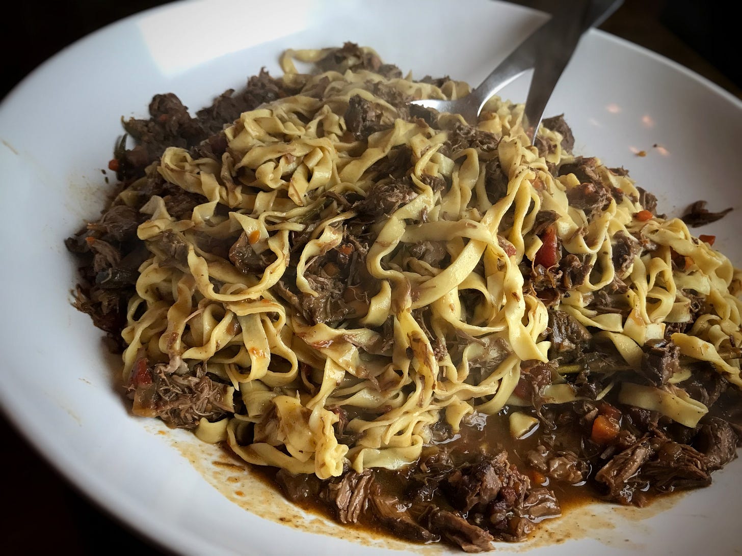 Fettuccine with Lamb Bolognese