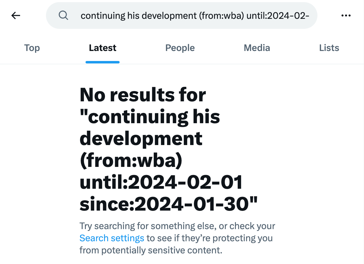 A screenshot showing that the previous X post can't be found on the platform A screenshot showing that the previous X post can't be found on the platform