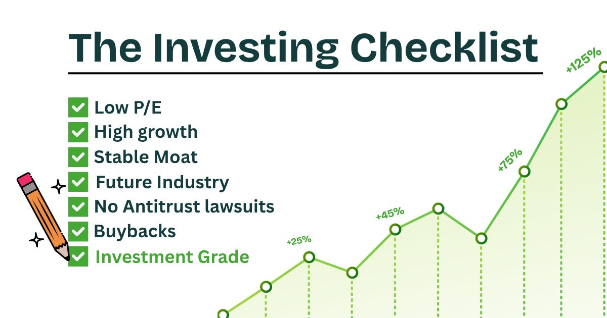 The Investing Checklist - Deep Value Investing