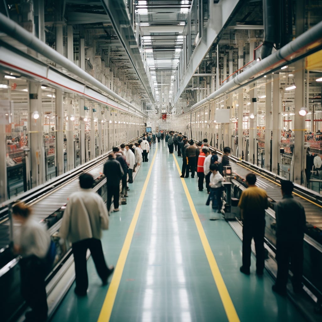 AI product managers punching in a time clock