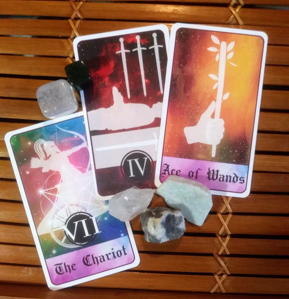 Multiple Celestial Tarot Cards Message from the Universe