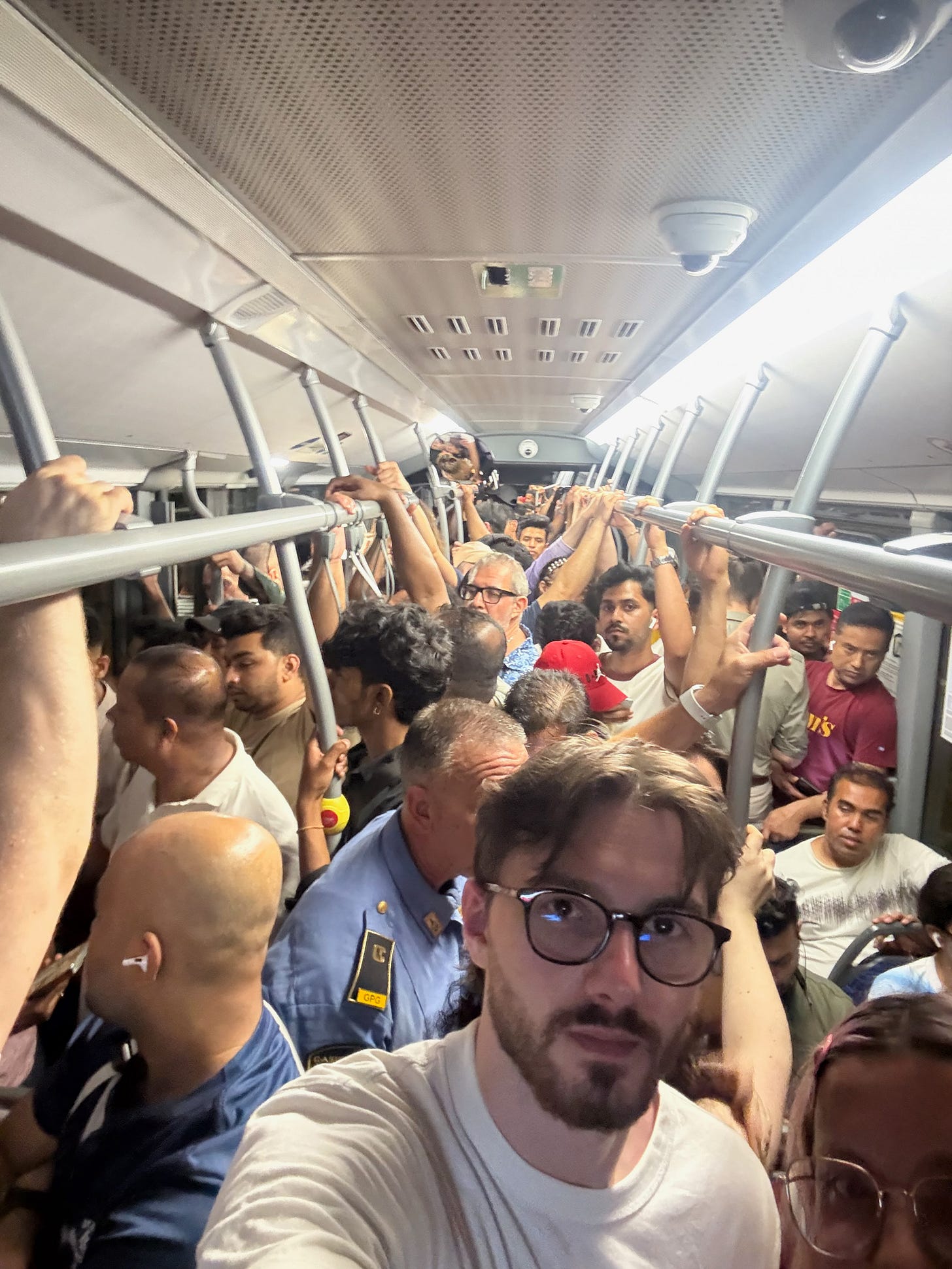 crowded bus in venice crowded bus in venice