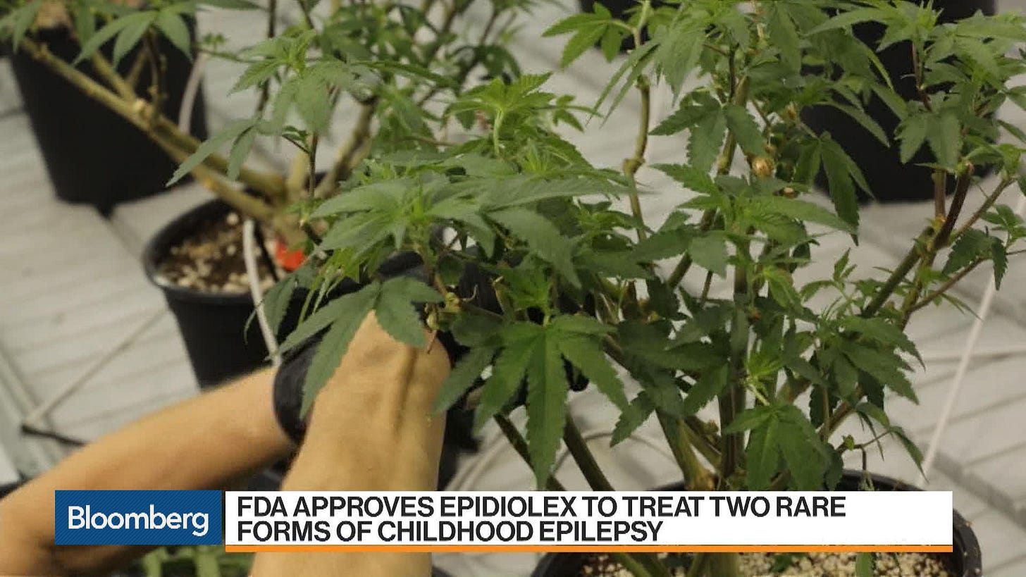 First Marijuana-Based Medicine Is Approved for Sale in U.S. - Bloomberg